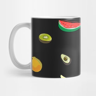 Funny fruits in suspension Mug